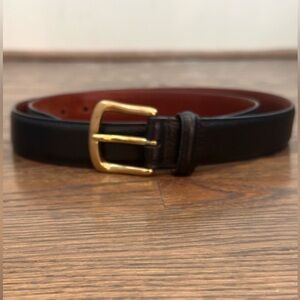 Coach Men’s Black Leather Belt Size 38”